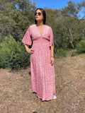 Robe longue seraphine cashmere pink